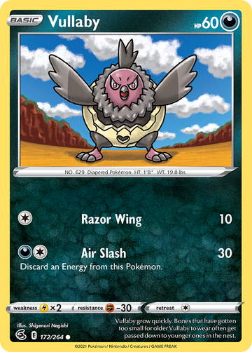 Pokémonkaart 172/264 - Vullaby - Fusion Strike - [Common]