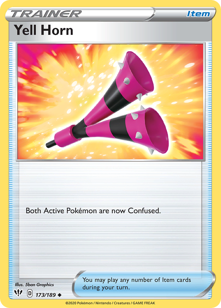 Pokémonkaart 173/189 - Yell Horn - Darkness Ablaze - [Uncommon]