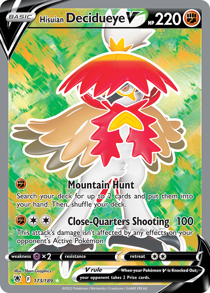 173/189 - Hisuian Decidueye V - [Rare Ultra]