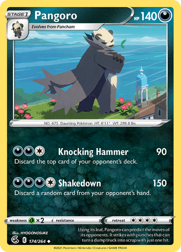 Pokémonkaart 174/264 - Pangoro - Fusion Strike - [Uncommon]