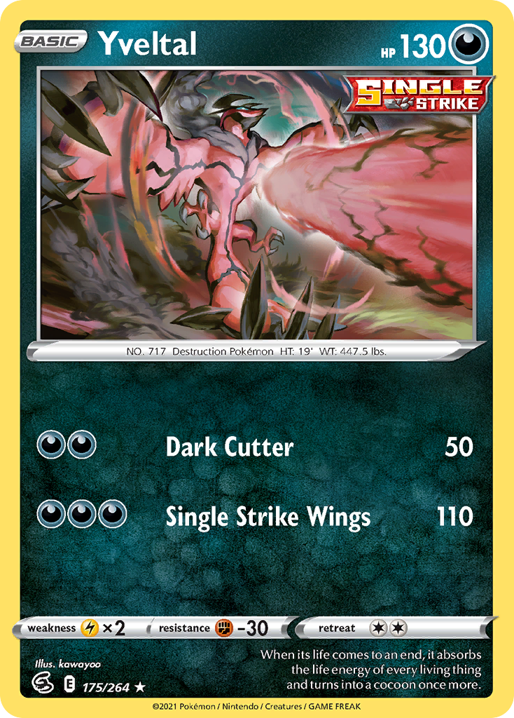 Pokémonkaart 175/264 - Yveltal - Fusion Strike - [Rare]