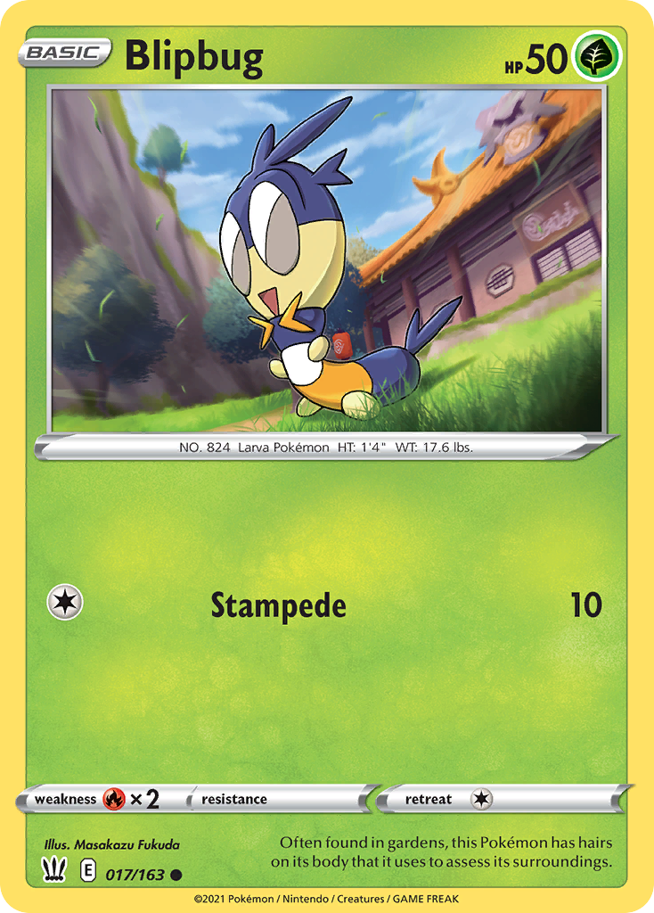 Pokémonkaart 017/163 - Blipbug - Battle Styles - [Common]