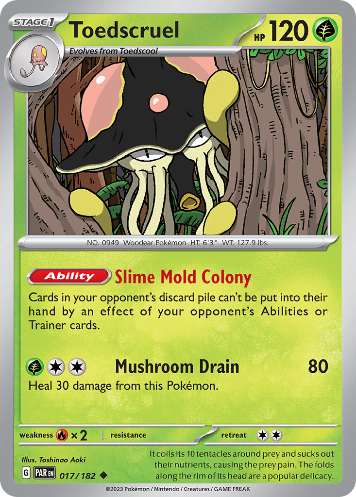 017/182 - Toedscruel - [Uncommon] - Reverse Holo-Pokemeister