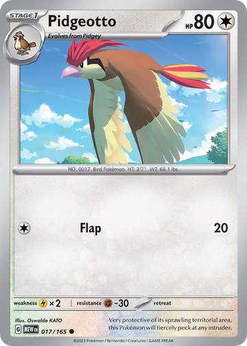 017/165 - Pidgeotto - [Common] - Reverse Holo