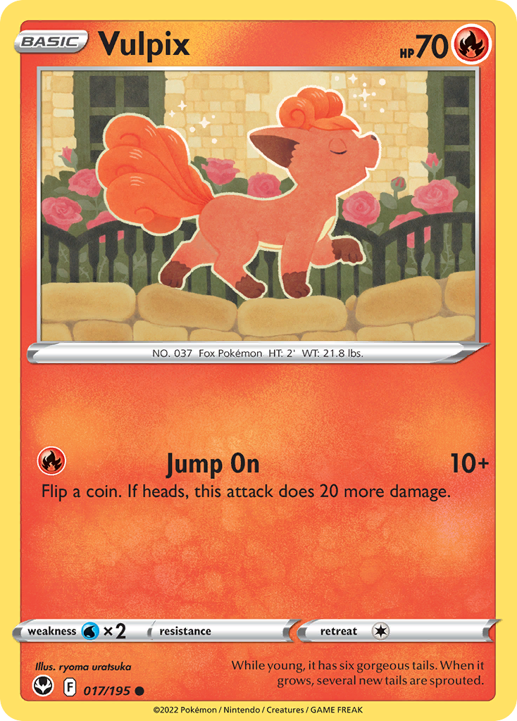 017/195 - Vulpix - [Common] - Reverse Holo