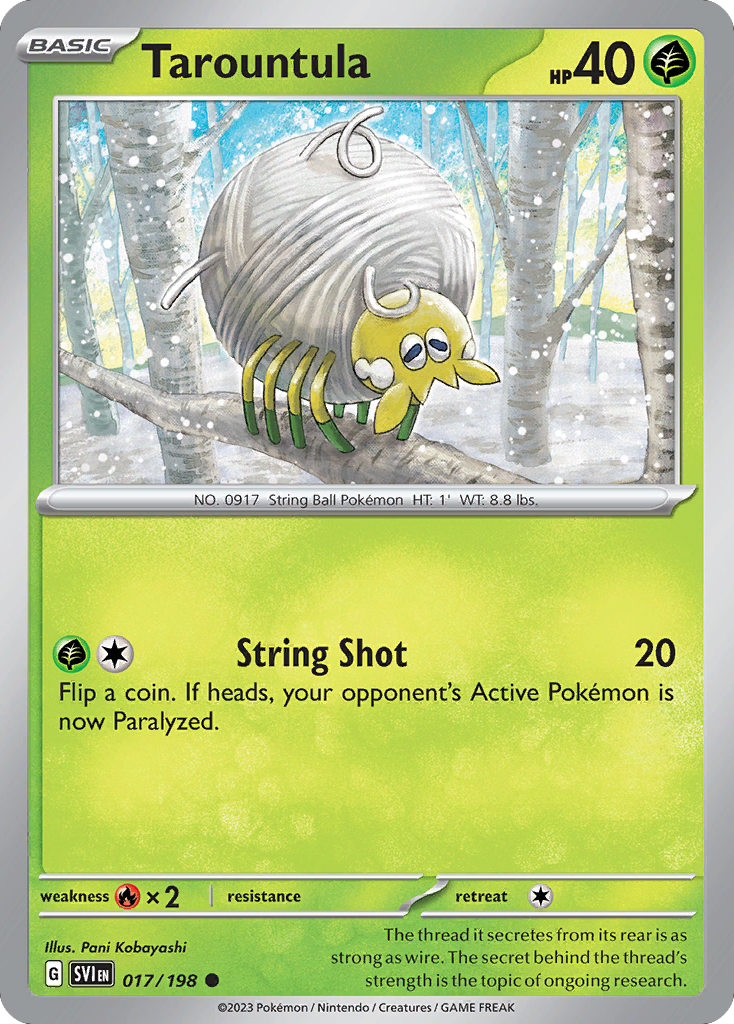 017/198 - Tarountula - [Common] - Reverse Holo