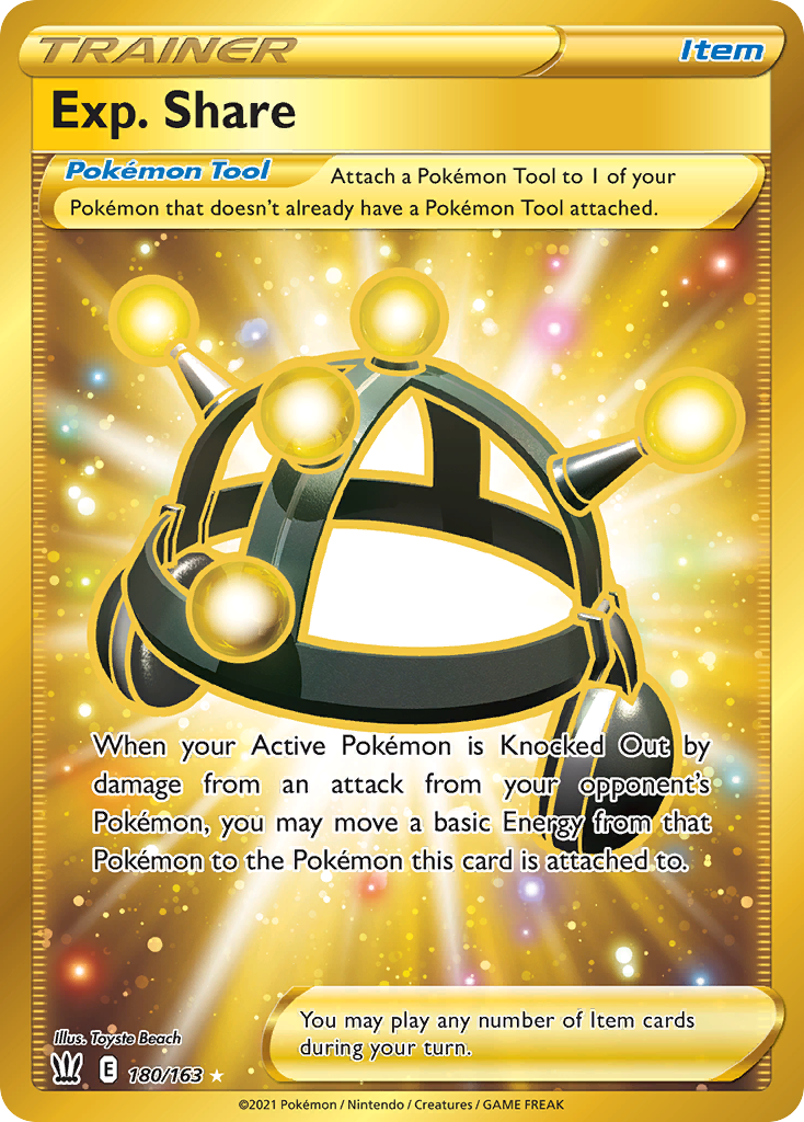 Pokémonkaart 180/163 - Exp. Share - Battle Styles - [Rare Secret]