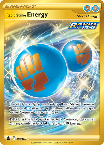 Pokémonkaart 182/163 - Rapid Strike Energy - Battle Styles - [Rare Secret]
