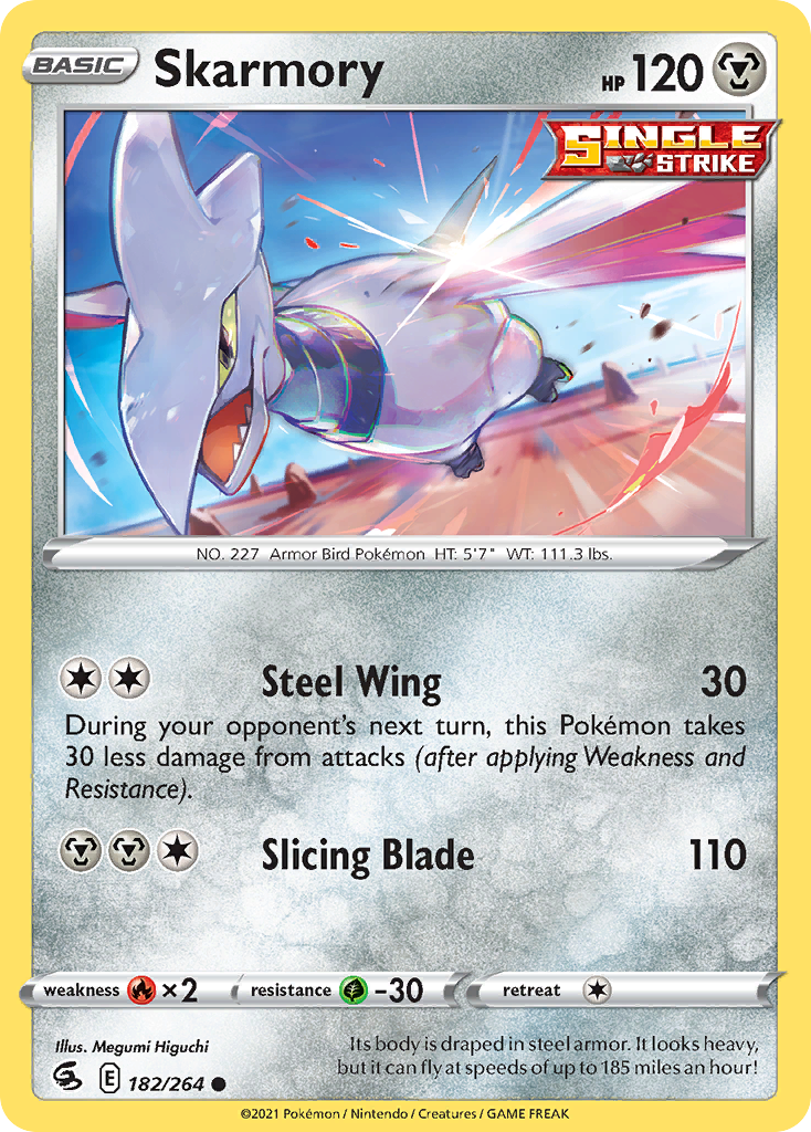 Pokémonkaart 182/264 - Skarmory - Fusion Strike - [Common]