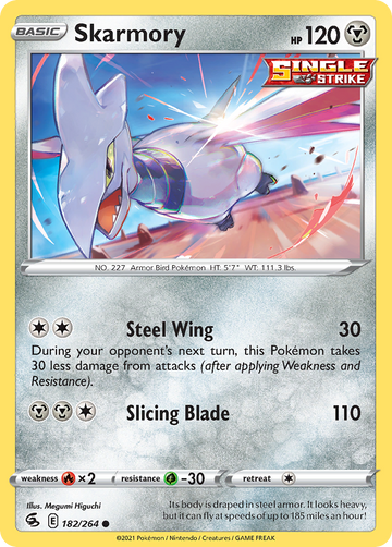 Pokémonkaart 182/264 - Skarmory - Fusion Strike - [Common]