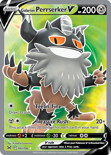 183/196 - Galarian Perrserker V - [Rare Ultra]