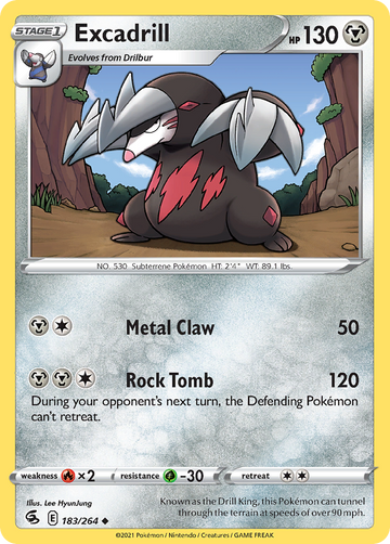 183/264 - Excadrill - Reverse Holo - [Uncommon]