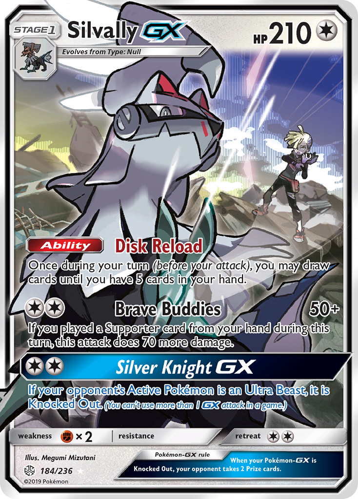 Pokémonkaart 184/236 - Silvally-GX - Cosmic Eclipse - [Rare Holo GX]