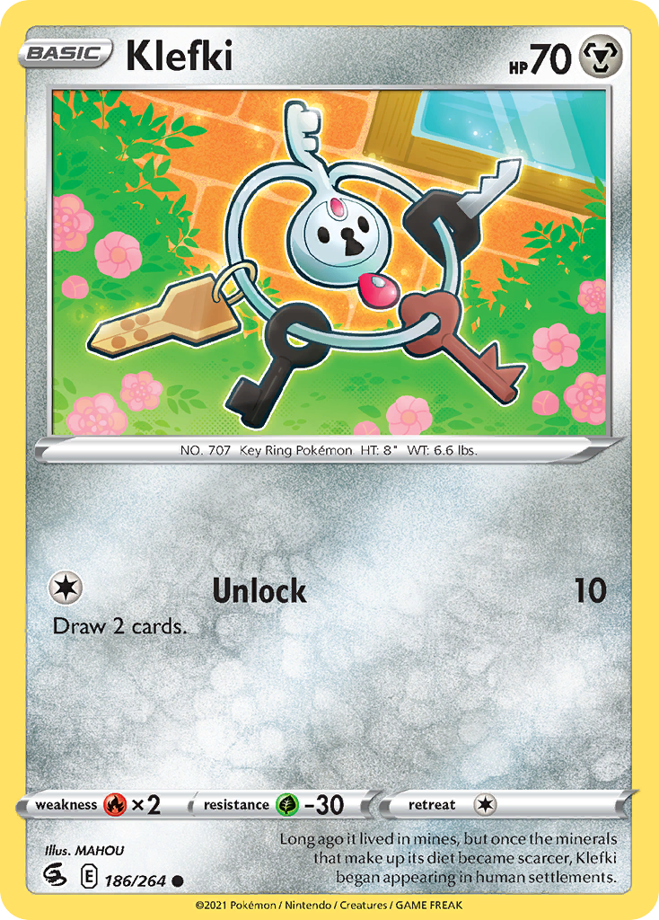 Pokémonkaart 186/264 - Klefki - Fusion Strike - [Common]