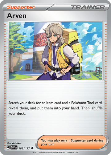 186/197 - Arven - [Uncommon] - Reverse Holo