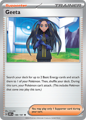 188/197 - Geeta - [Rare] - Reverse Holo