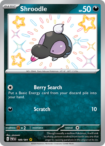 189/091 - Shroodle - [Shiny Rare]