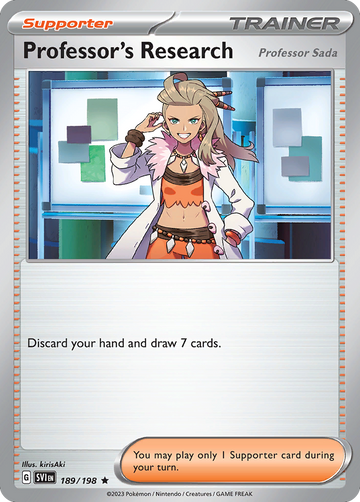 189/198 - Professor's Research (Professor Sada) - [Rare] - Reverse Holo