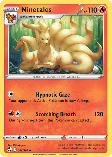 018/195 - Ninetales - [Uncommon] - Reverse Holo