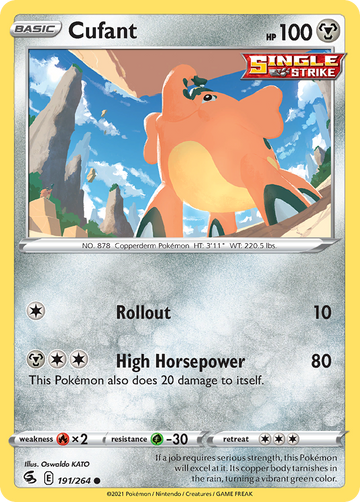 Pokémonkaart 191/264 - Cufant - Fusion Strike - [Common]