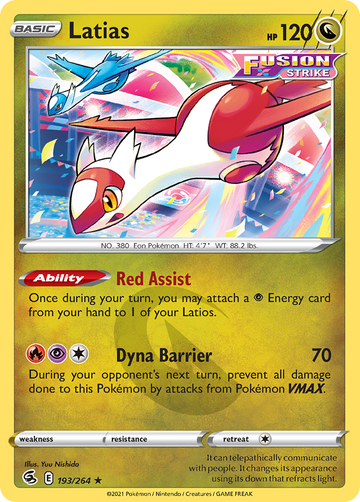 193/264 - Latias - Reverse Holo - [Rare]