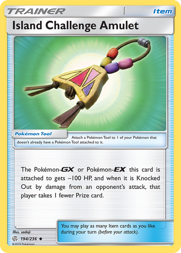 Pokémonkaart 194/236 - Island Challenge Amulet - Cosmic Eclipse - [Uncommon]