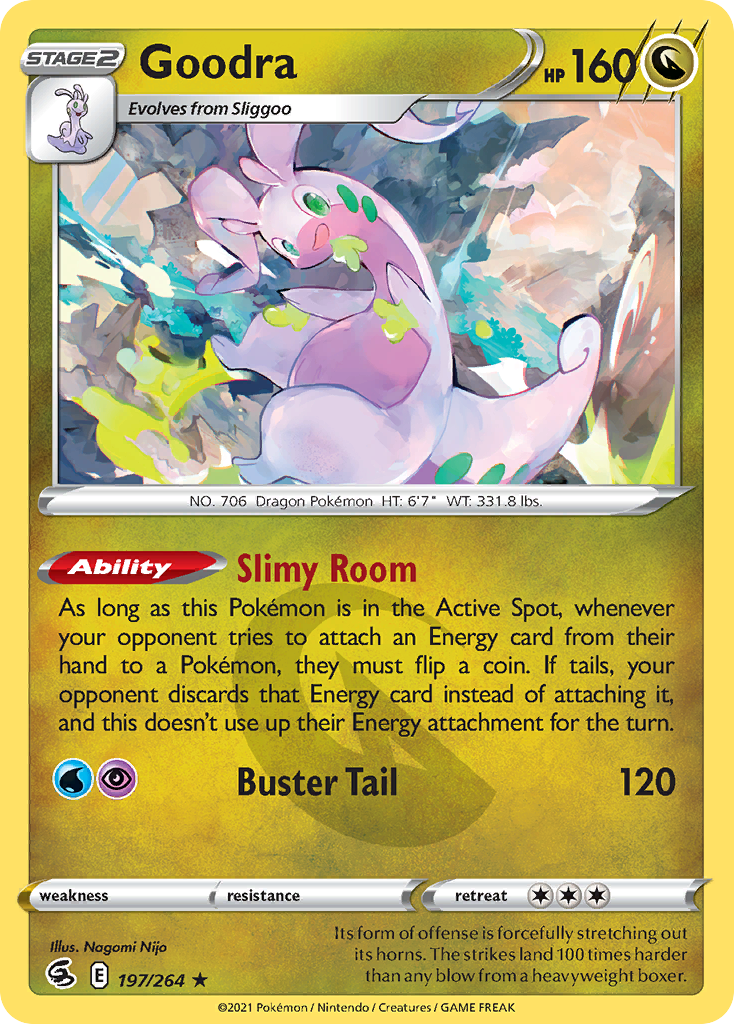 Pokémonkaart 197/264 - Goodra - Fusion Strike - [Rare]