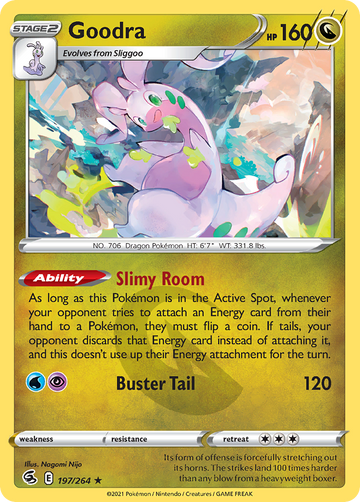 Pokémonkaart 197/264 - Goodra - Fusion Strike - [Rare]