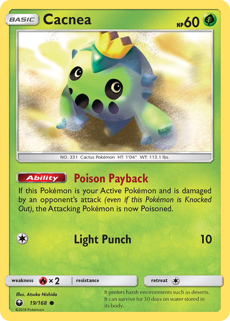 Pokémonkaart 019/168 - Cacnea - Celestial Storm - [Common]