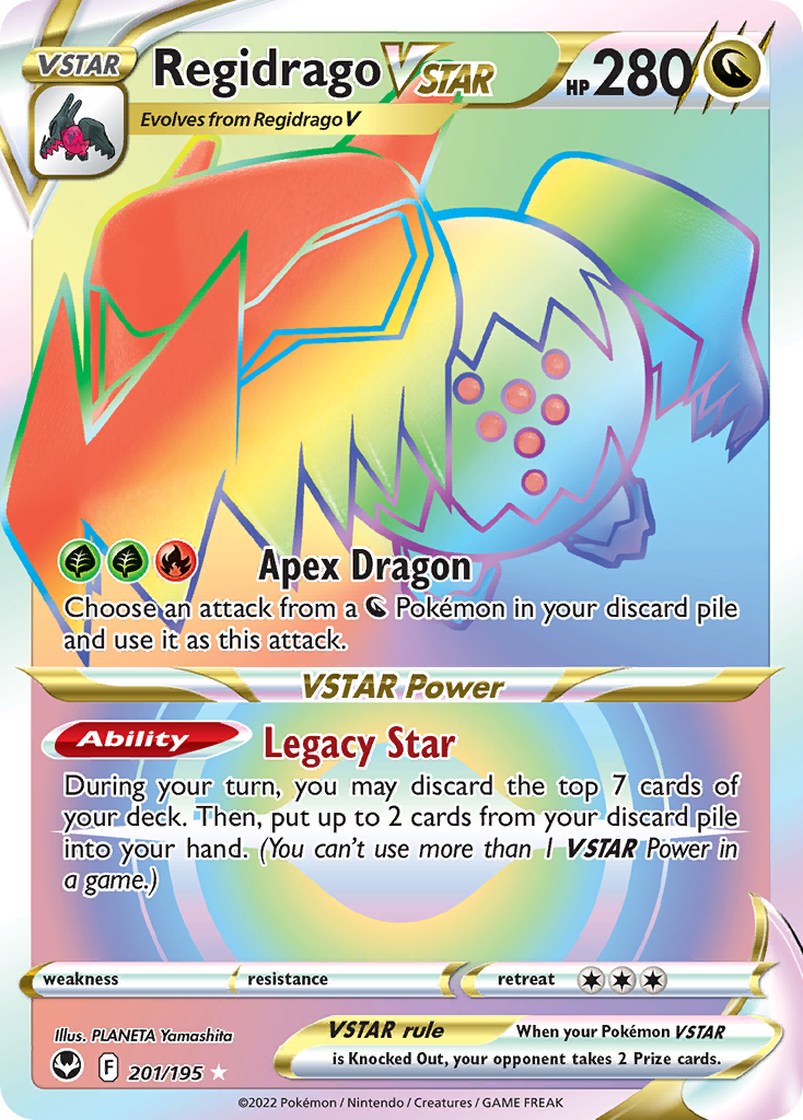201/195 - Regidrago VSTAR - [Rare Rainbow]