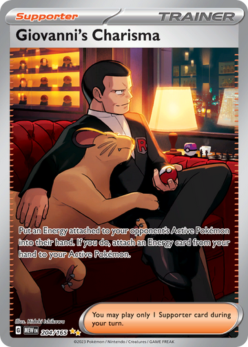 204/165 - Giovanni's Charisma - [Special Illustration Rare]