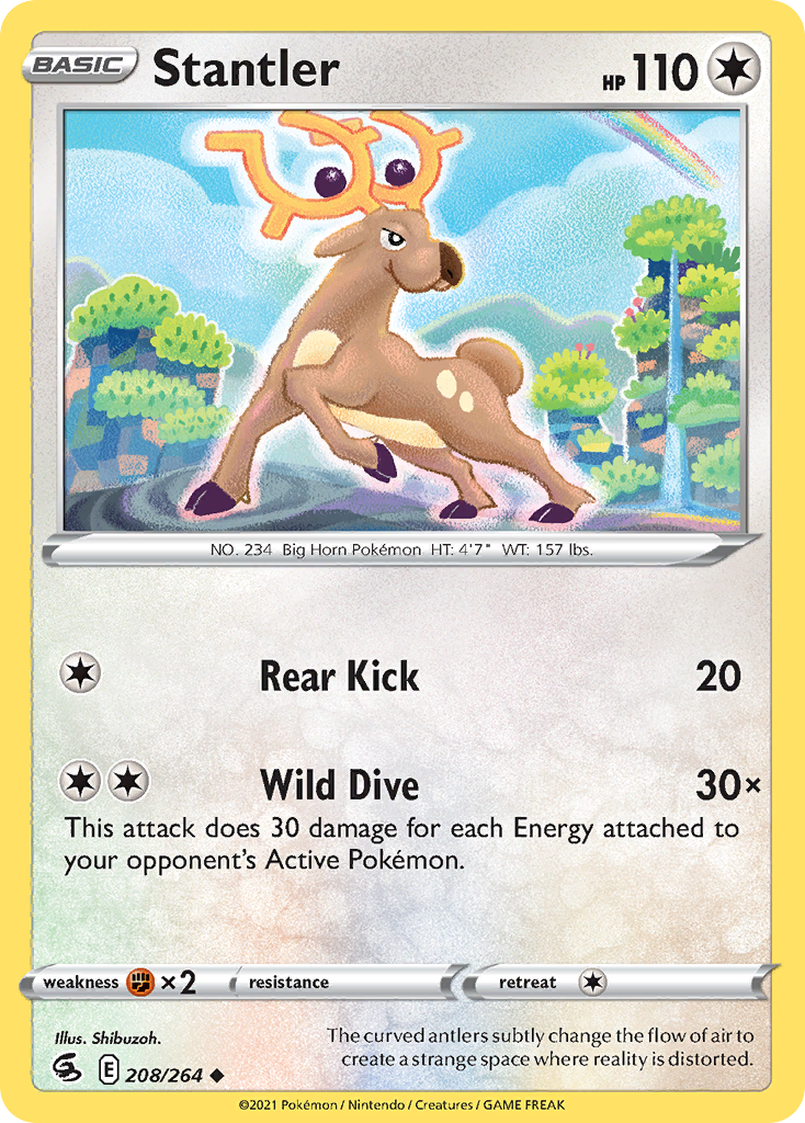 Pokémonkaart 208/264 - Stantler - Fusion Strike - [Uncommon]