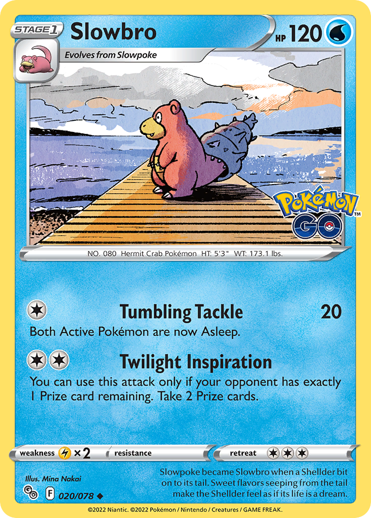 020/078 - Slowbro - Reverse Holo - (Uncommon]