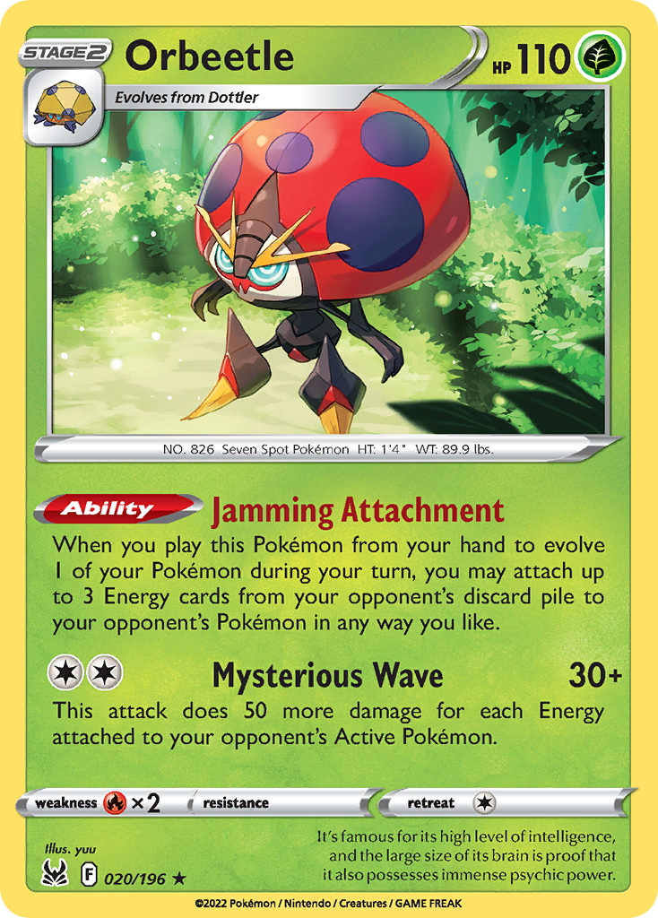 020/196 - Orbeetle - [Rare Holo]