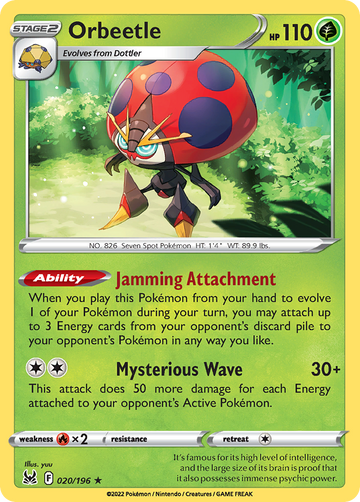 020/196 - Orbeetle - [Rare Holo]