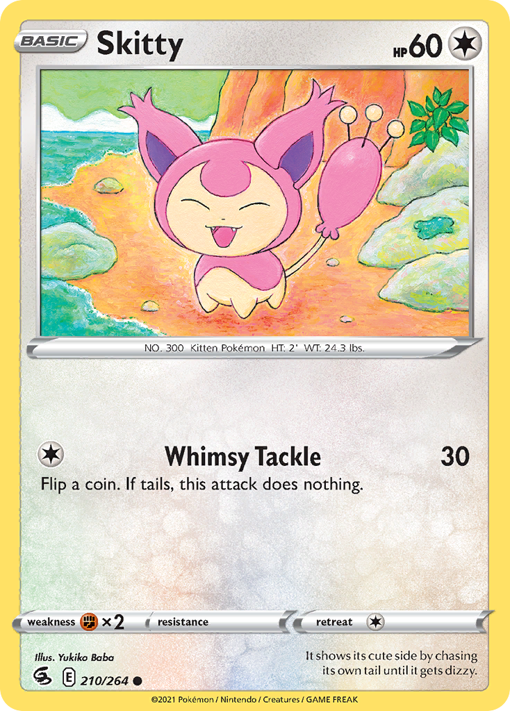 Pokémonkaart 210/264 - Skitty - Fusion Strike - [Common]
