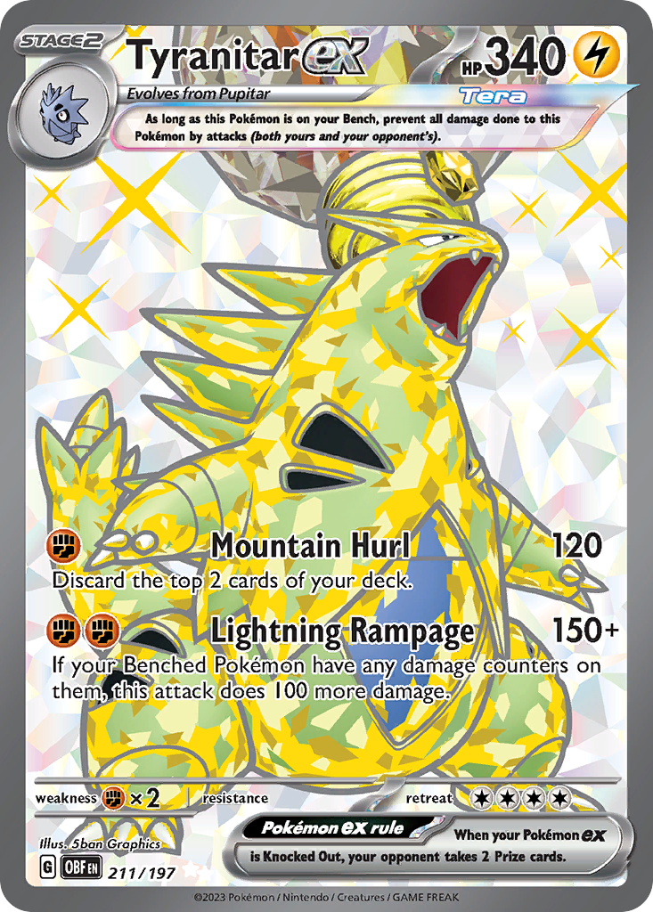 211/197 - Tyranitar ex - [Ultra Rare]