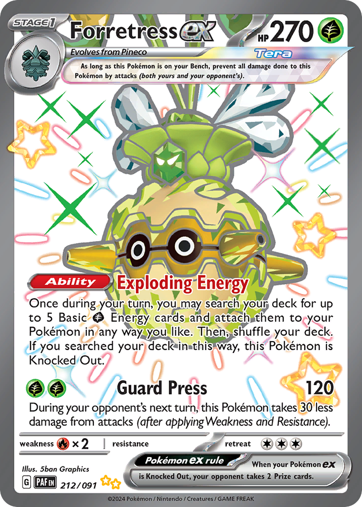 212/091 - Forretress ex - [Shiny Ultra Rare]