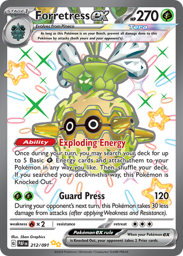 212/091 - Forretress ex - [Shiny Ultra Rare]