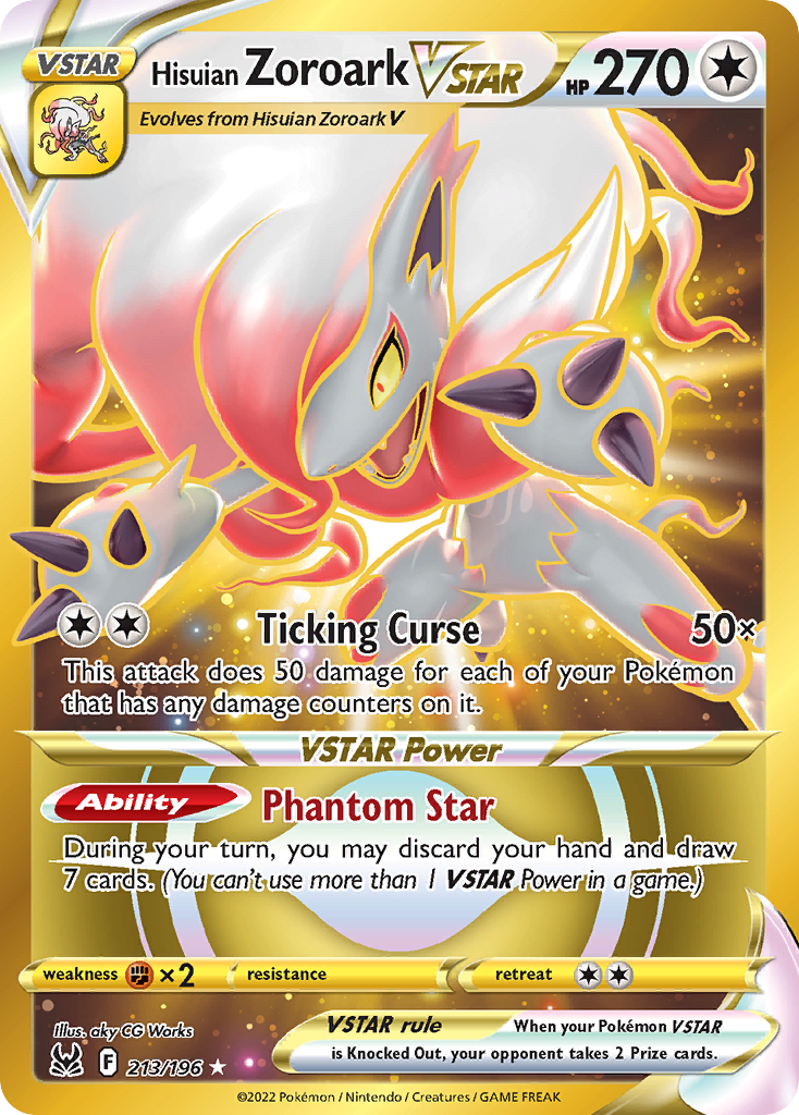 213/196 - Hisuian Zoroark VSTAR - [Rare Secret]