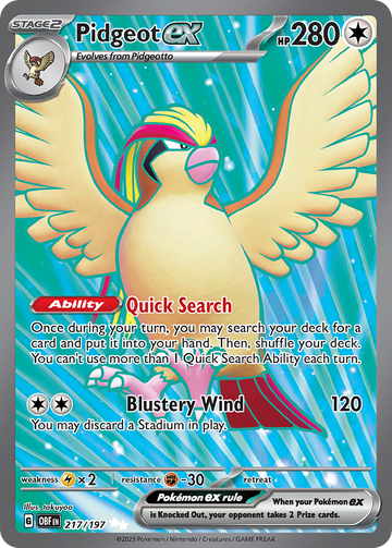 217/197 - Pidgeot ex - [Ultra Rare]