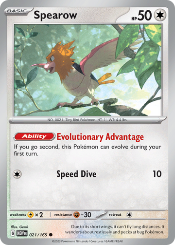 021/165 - Spearow - [Common] - Reverse Holo