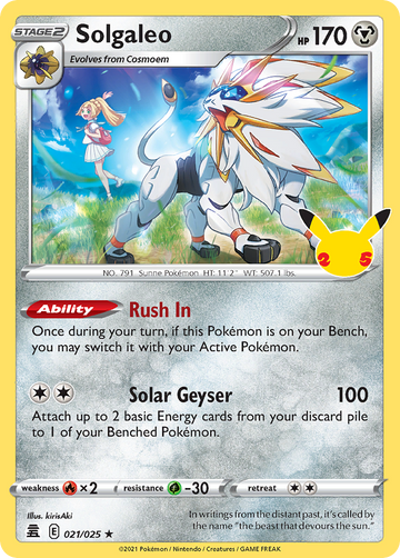 021/025 - Solgaleo - [Rare Holo]