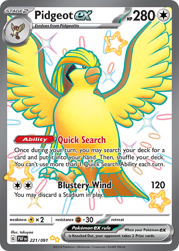 221/091 - Pidgeot ex - [Shiny Ultra Rare]