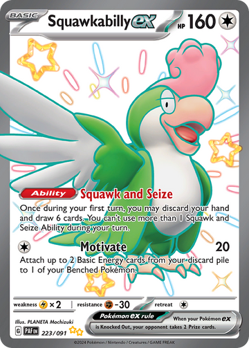 223/091 - Squawkabilly ex - [Shiny Ultra Rare]