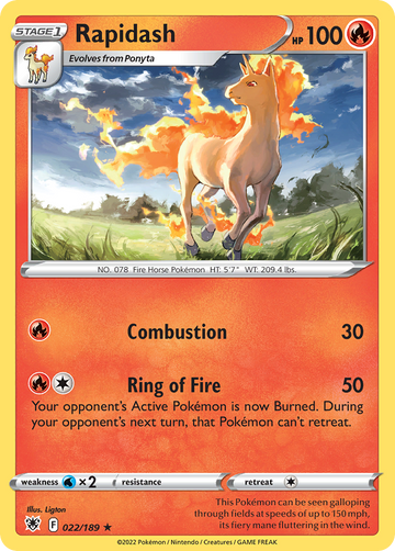 022/189 - Rapidash - [Rare]