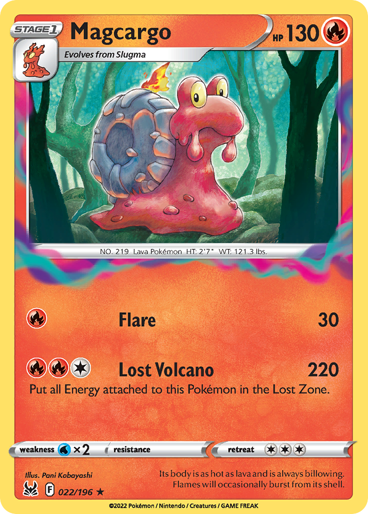 022/196 - Magcargo - Reverse Holo - [Rare]