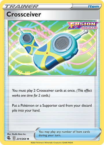 Pokémonkaart 231/264 - Crossceiver - Fusion Strike - [Uncommon]