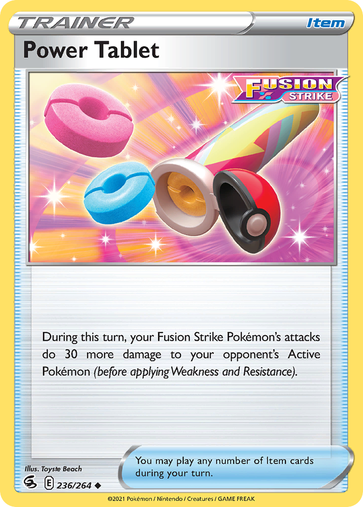Pokémonkaart 236/264 - Power Tablet - Fusion Strike - [Uncommon]