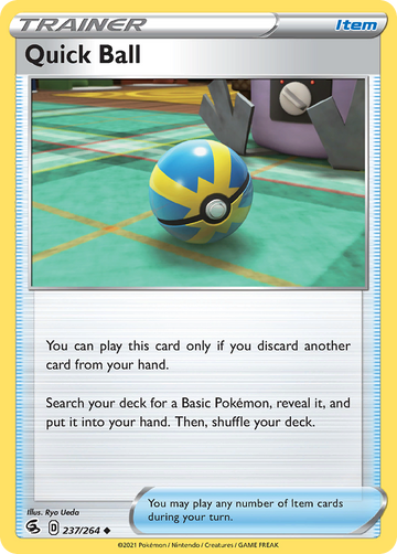 Pokémonkaart 237/264 - Quick Ball - Fusion Strike - [Uncommon]